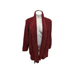 Barefoot Dreams Red Cable Knit Sweater